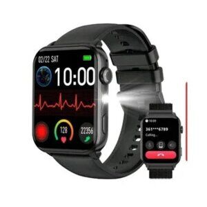 Smart Watches for Android with Bluetooth Call Heart Rate Monitor Led Flashligh